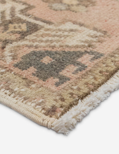 Vintage Turkish Hand-Knotted Wool Mini Rug No. 314, 1'6" x 2'9"
