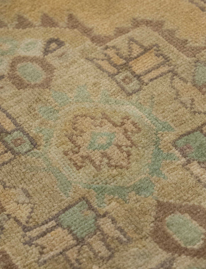 Vintage Turkish Hand-Knotted Wool Mini Rug No. 322, 1'2" x 3'5"