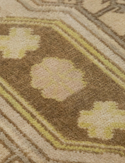 Vintage Turkish Hand-Knotted Wool Mini Rug No. 323, 1'4" x 2'4"