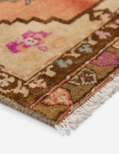 Vintage Turkish Hand-Knotted Wool Mini Rug No. 325, 1'5" x 2'6"