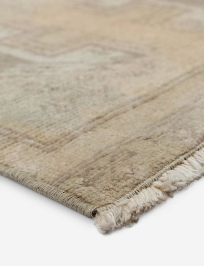 Vintage Turkish Hand-Knotted Wool Mini Rug No. 326, 1'5" x 3'2"