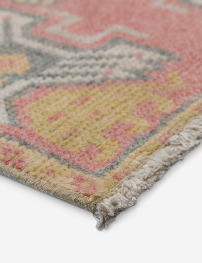 Vintage Turkish Hand-Knotted Wool Mini Rug No. 327, 1'5" x 3'2"