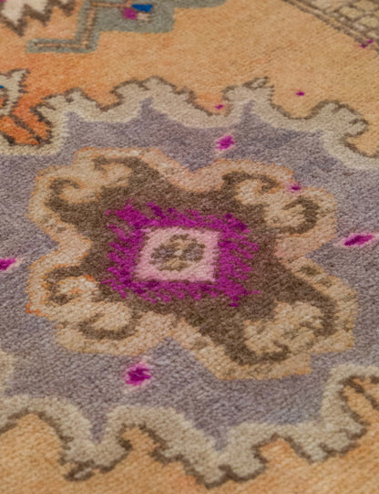 Vintage Turkish Hand-Knotted Wool Mini Rug No. 328, 1'5" x 3'5"