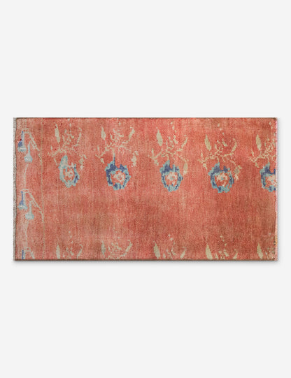 Vintage Turkish Hand-Knotted Wool Mini Rug No. 331, 1'7" x 3'6"