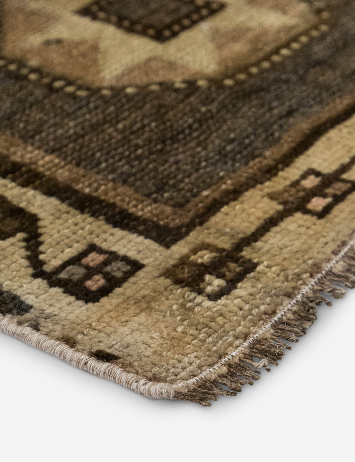 Vintage Turkish Hand-Knotted Wool Mini Rug No. 334, 1'5" x 2'6"