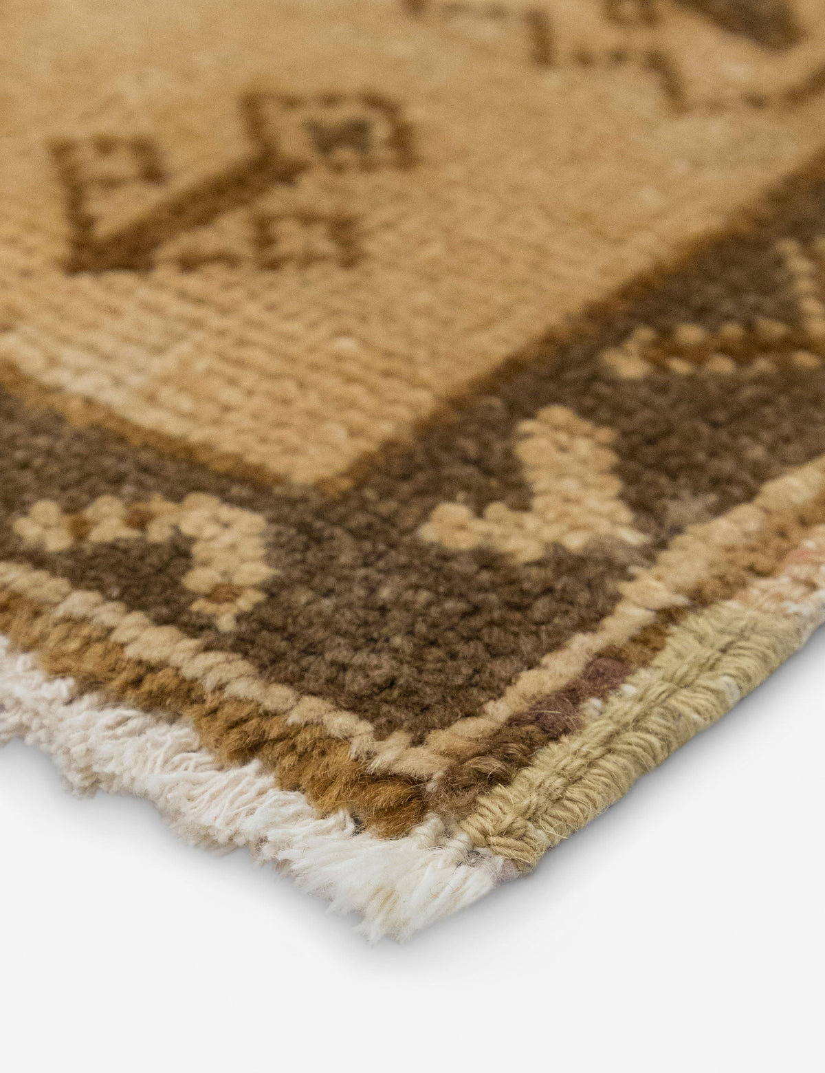 Vintage Turkish Hand-Knotted Wool Mini Rug No. 339, 1'7" x 1'9"
