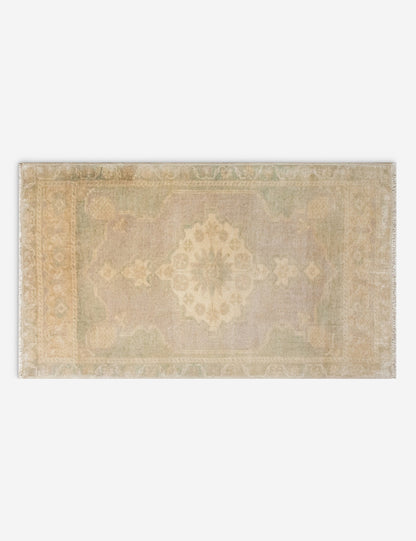 Vintage Turkish Hand-Knotted Wool Mini Rug No. 340, 1'6" x 3'2"