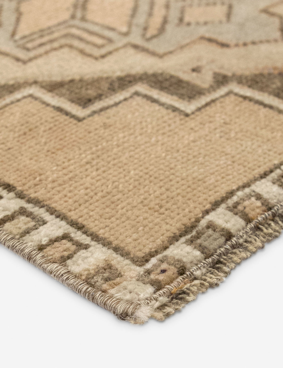 Vintage Turkish Hand-Knotted Wool Mini Rug No. 343, 1'5" x 3'1"