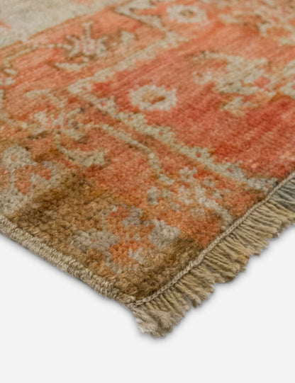 Vintage Turkish Hand-Knotted Wool Mini Rug No. 345, 1'6" x 2'3"