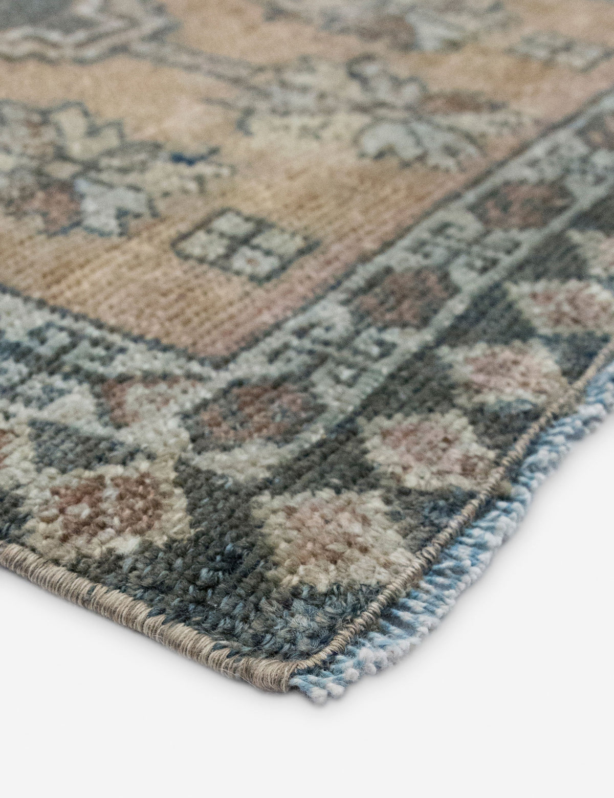 Vintage Turkish Hand-Knotted Wool Mini Rug No. 346, 1'7" x 2'6"