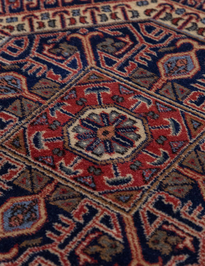 Vintage Turkish Hand-Knotted Wool Mini Rug No. 348, 2' x 2'2"