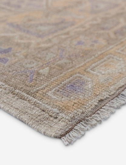 Vintage Turkish Hand-Knotted Wool Mini Rug No. 349, 2' x 4'