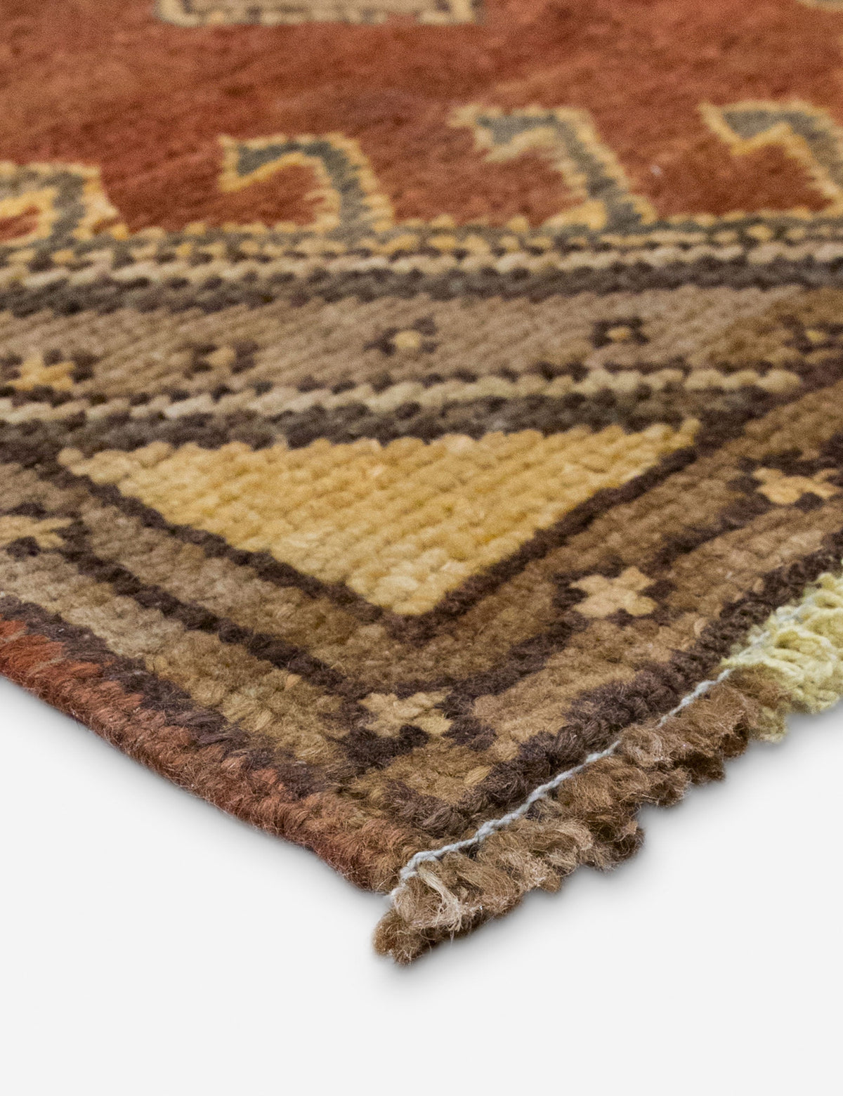 Vintage Turkish Hand-Knotted Wool Mini Rug No. 351, 1'10" x 3'8"