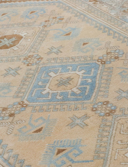 Vintage Turkish Hand-Knotted Wool Rug No. 564, 6'5" x 9'1"