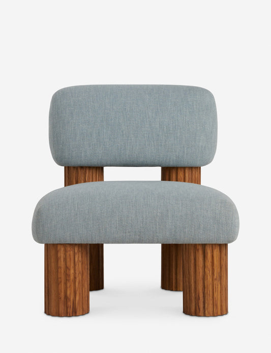 Open Box: Auclair Accent Chair, Pool Performance Cotton Weave