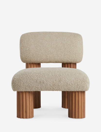 Open Box: Auclair Accent Chair, Tan Boucle