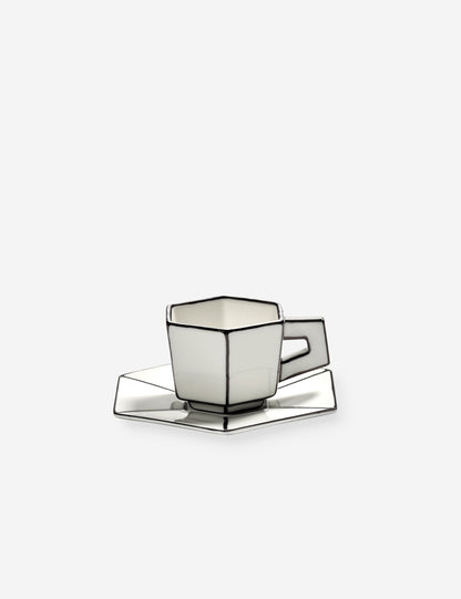 Carte Blanche Espresso Cup and Saucer by Annebet Philips x Serax