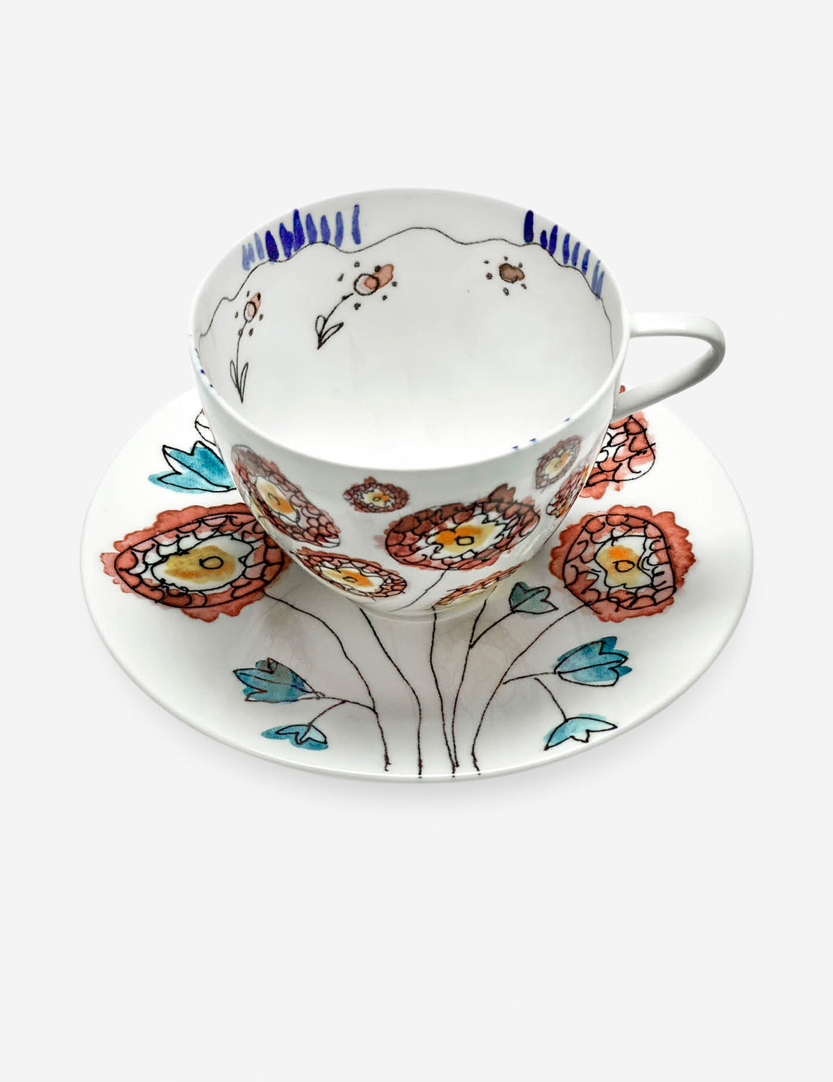 Midnight Flowers Drinkware by Marni x Serax