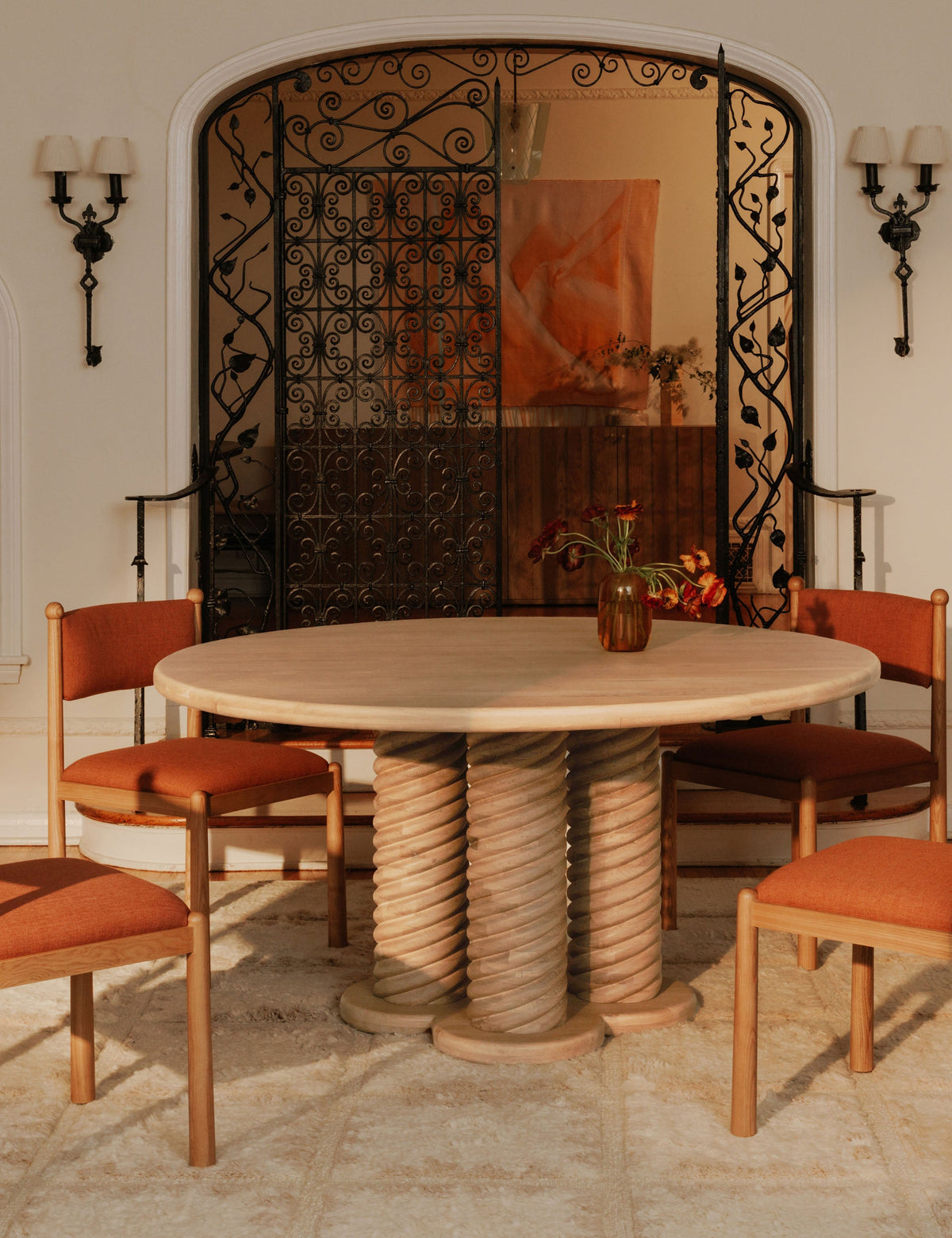 Treccia Round Dining Table by Gillian Segal for Moe's