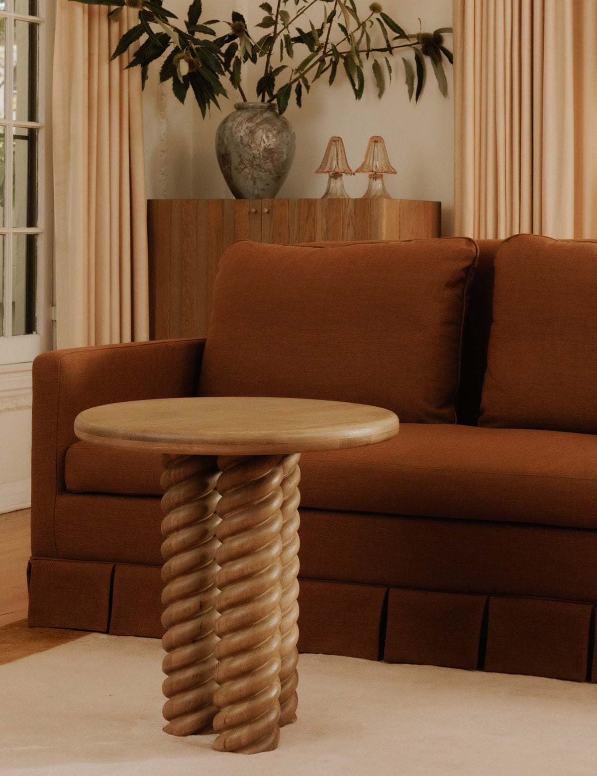 Treccia Round Side Table by Gillian Segal for Moe's