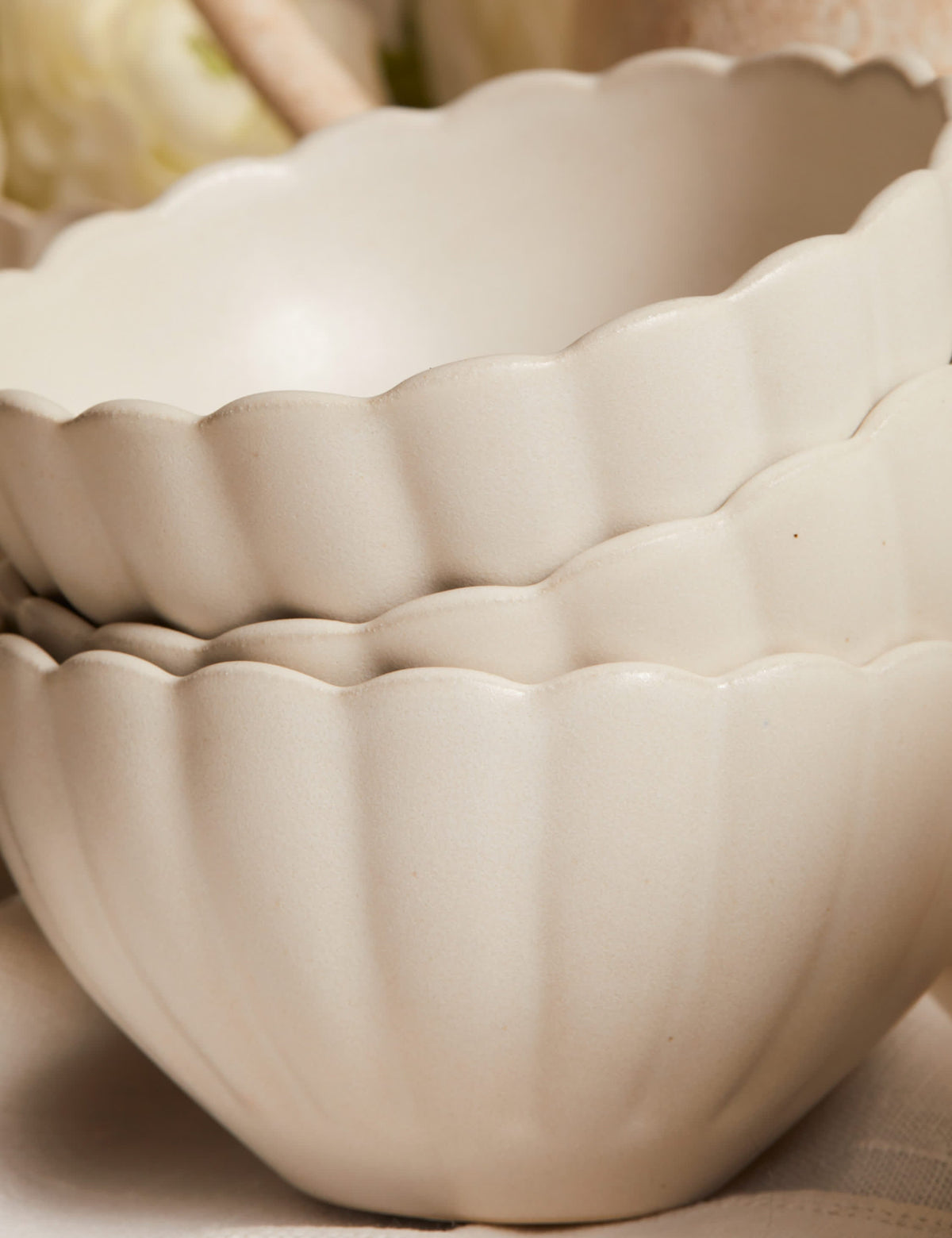 Dahlia Stoneware Dinnerware by Lemieux et Cie
