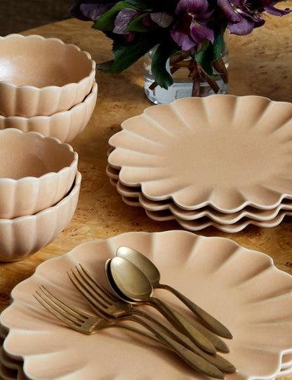 Dahlia Stoneware Dinnerware by Lemieux et Cie