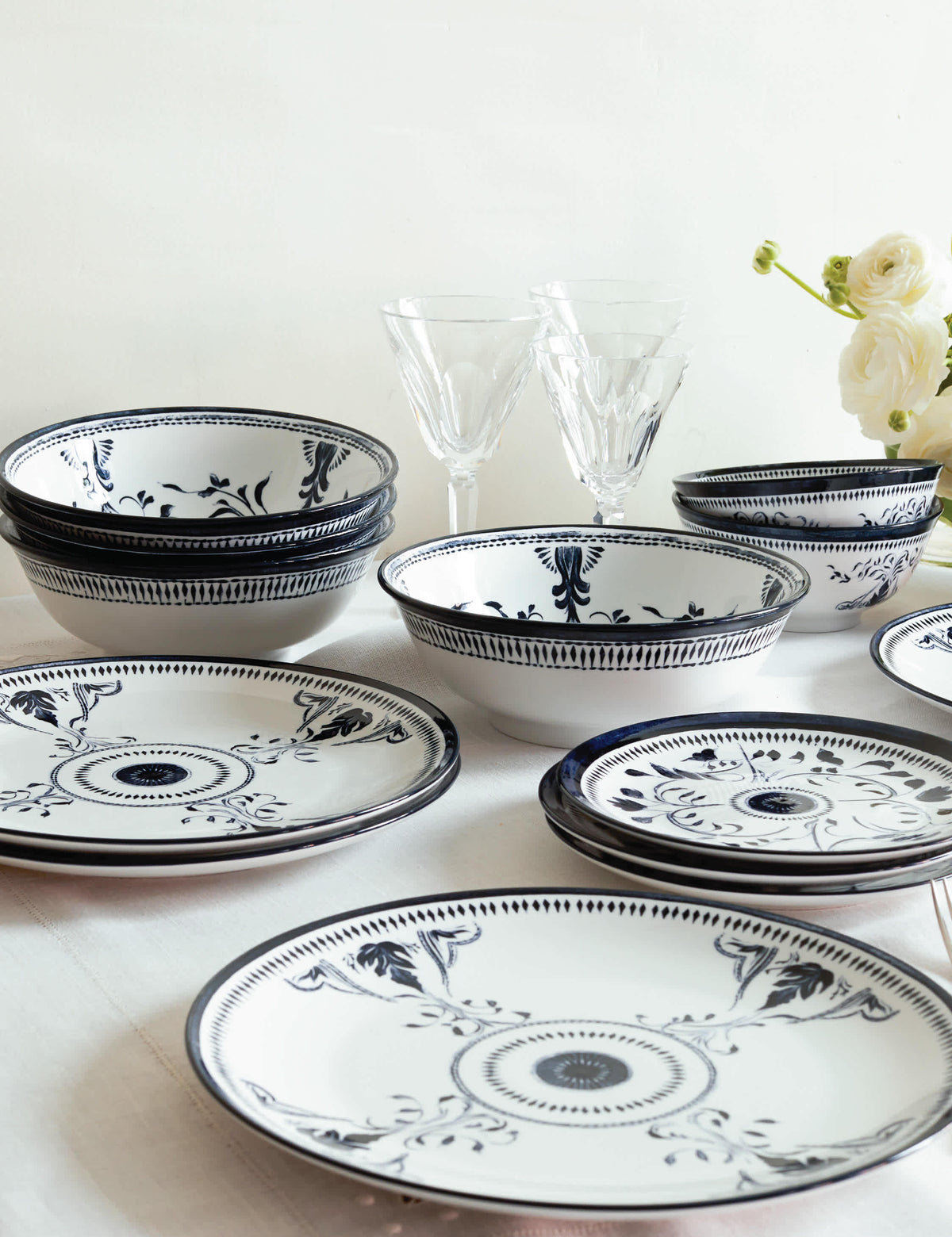 Bruges Porcelain Dinnerware by Lemieux et Cie