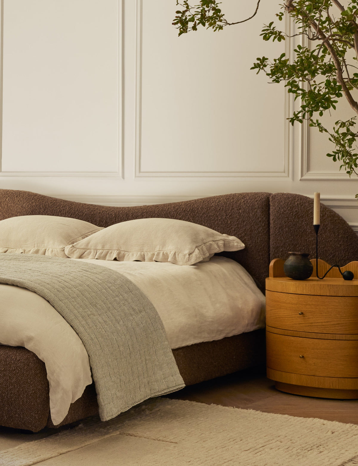 Open Box: Ripple Nightstand, Honey Oak by Sarah Sherman Samuel