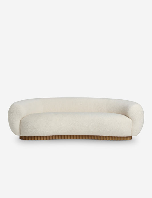 Open Box: Billow Sofa, Ivory Boucle by Sarah Sherman Samuel