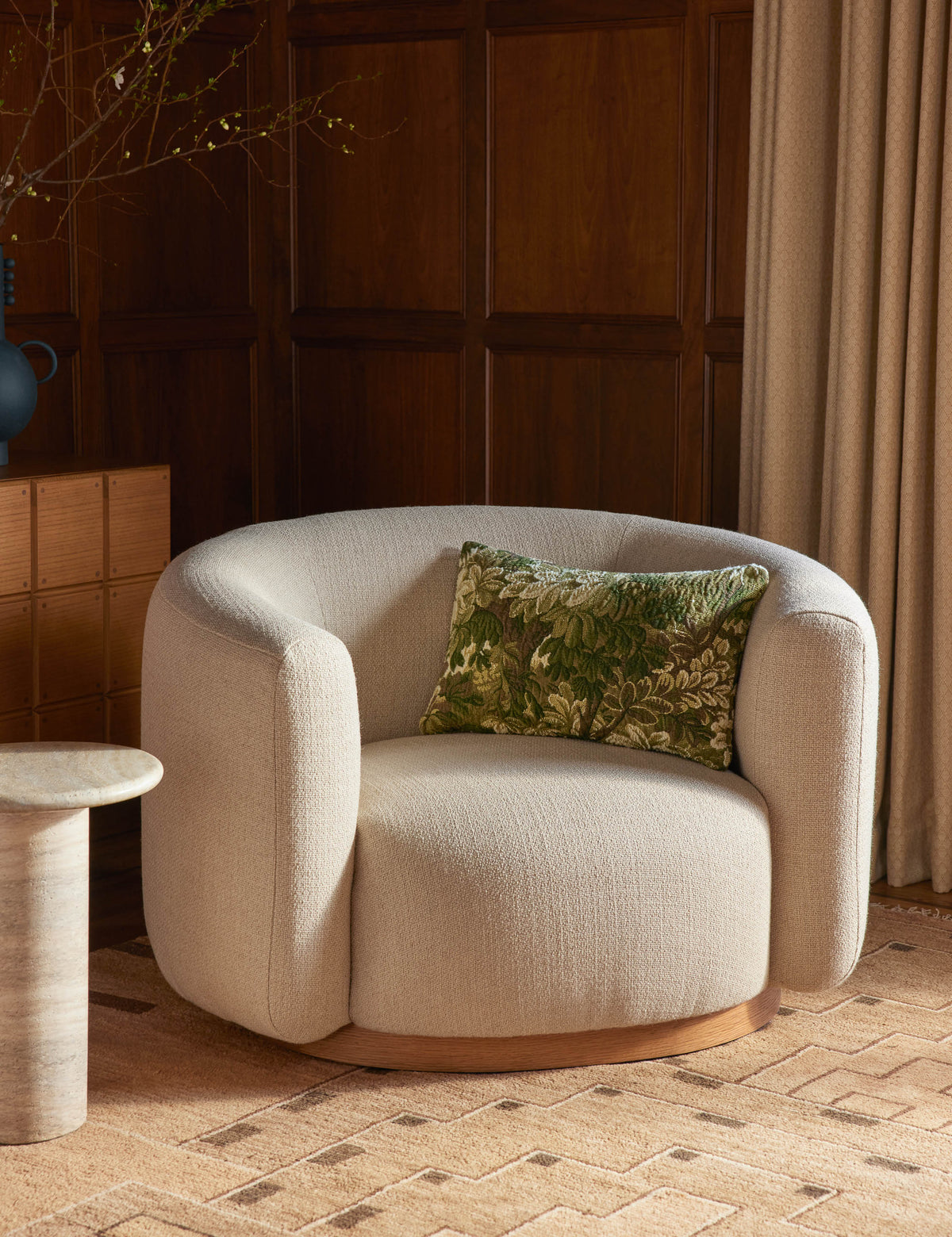 Ridge Edge Pillow by Scalamandre