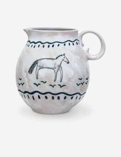 Epona Hand-Painted Pitcher