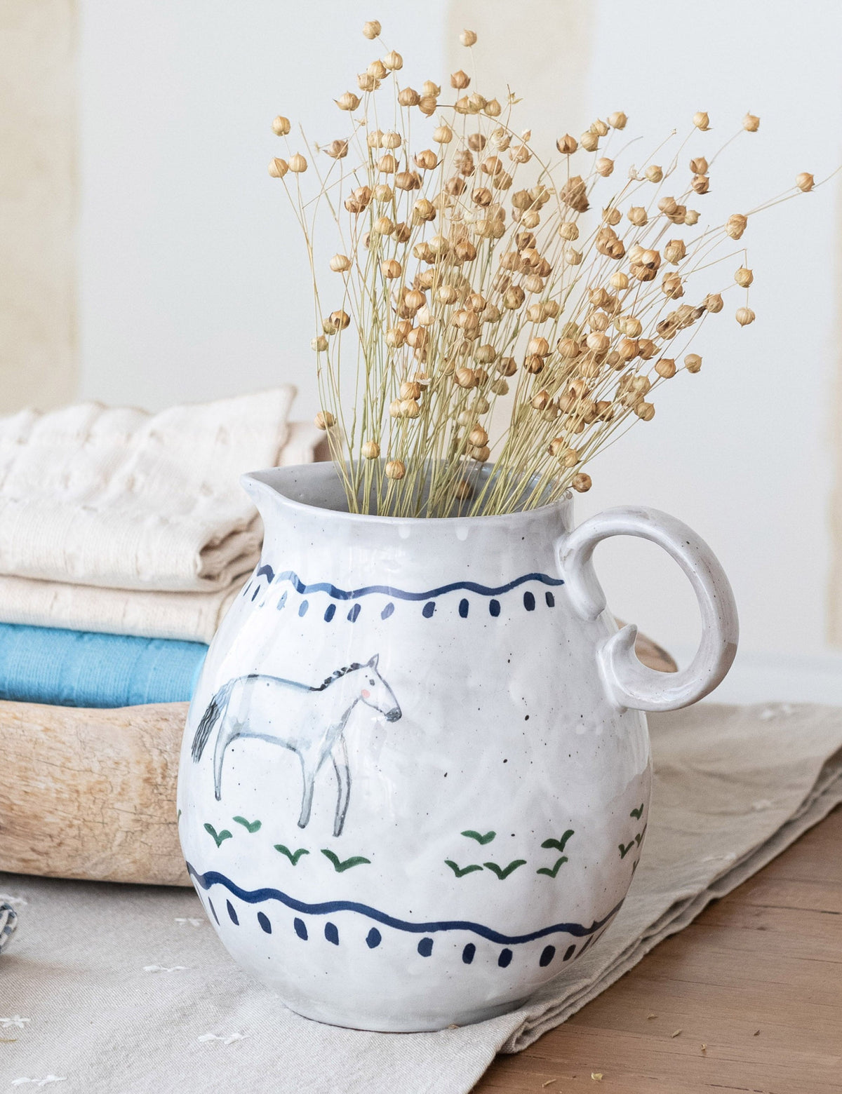 Epona Hand-Painted Pitcher