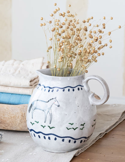 Epona Hand-Painted Pitcher