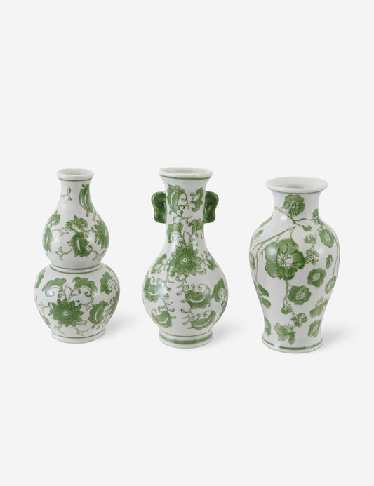 Quito Hand-Painted Vases (Set of 3)