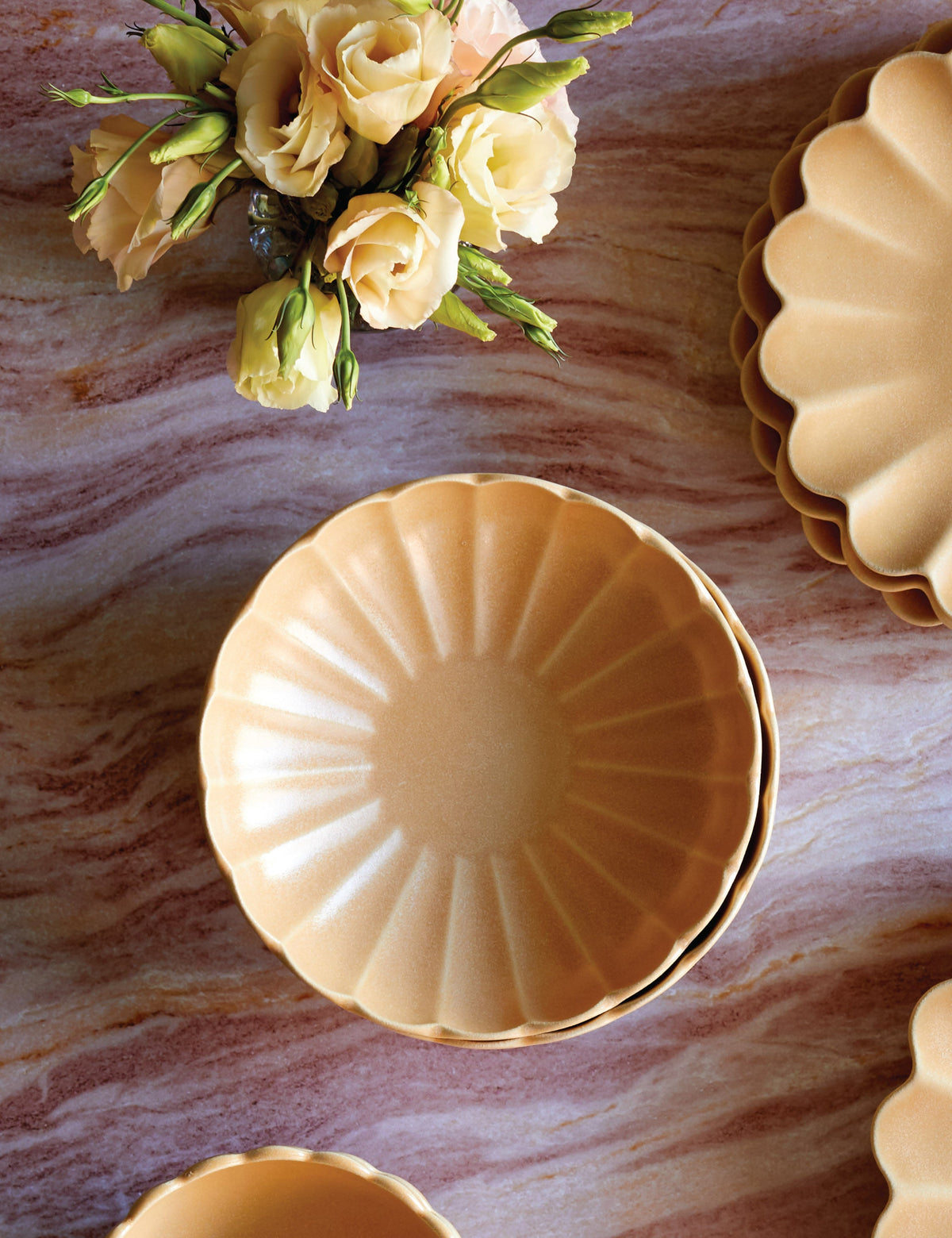 Dahlia Stoneware Dinnerware by Lemieux et Cie
