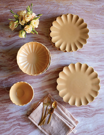 Dahlia Stoneware Dinnerware by Lemieux et Cie