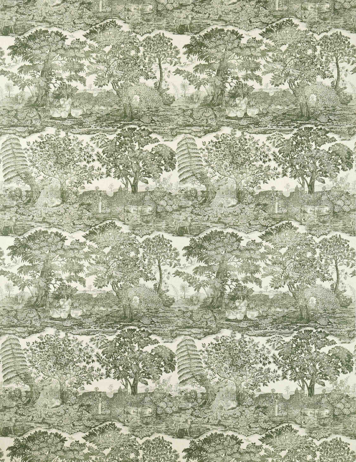Highgrove Toile Linen-Blend Fabric by Sanderson