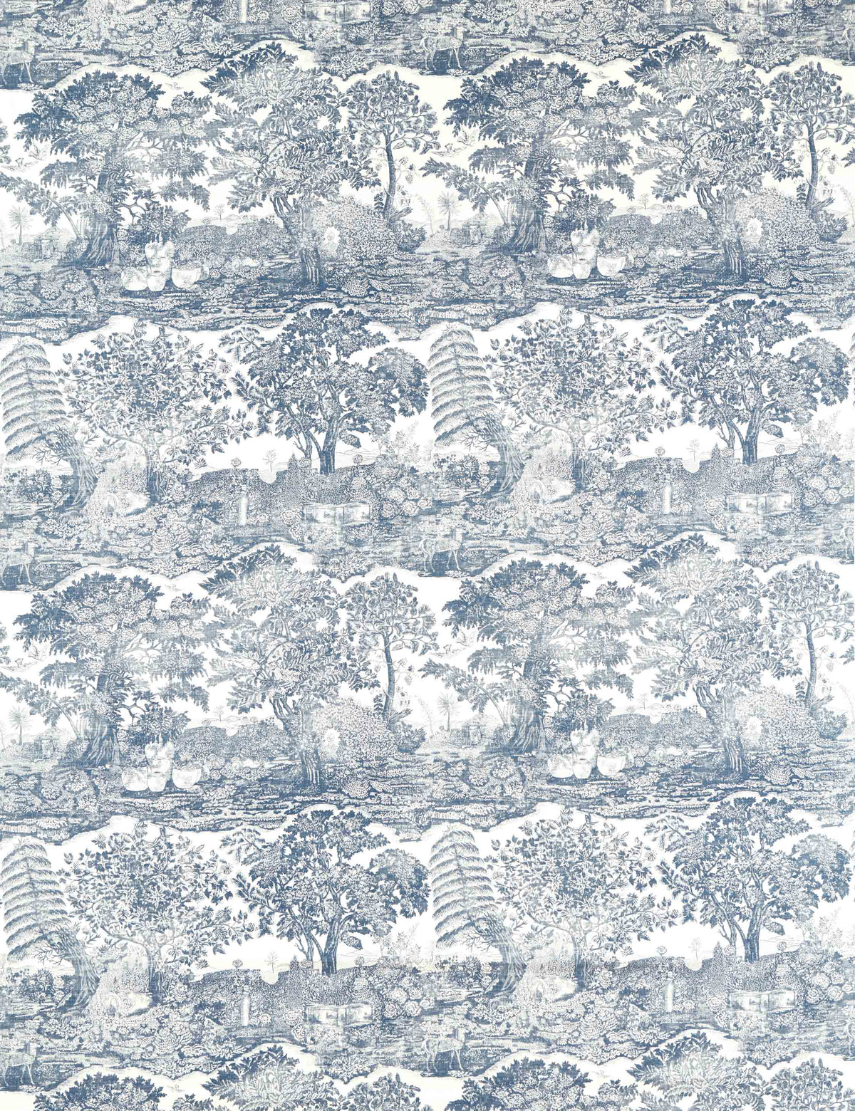 Highgrove Toile Linen-Blend Fabric by Sanderson