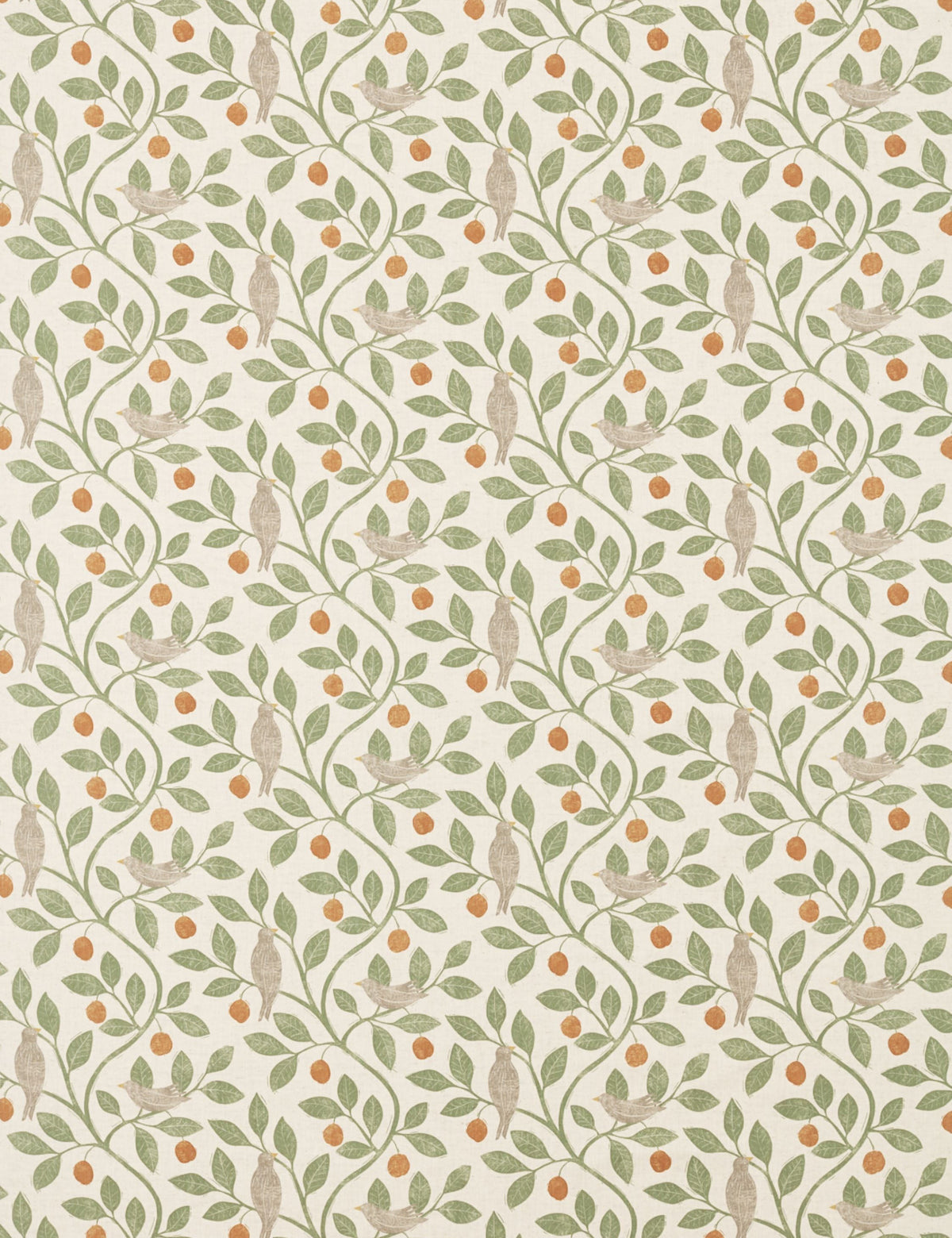 Damson Tree Cotton Fabric by Sanderson