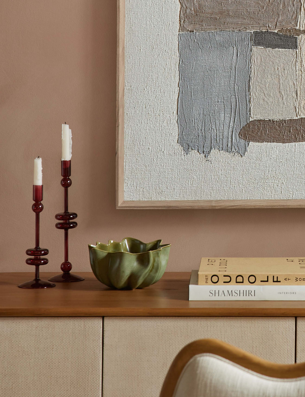 Glass Candlestick Pair (Set of 2) by etúHOME