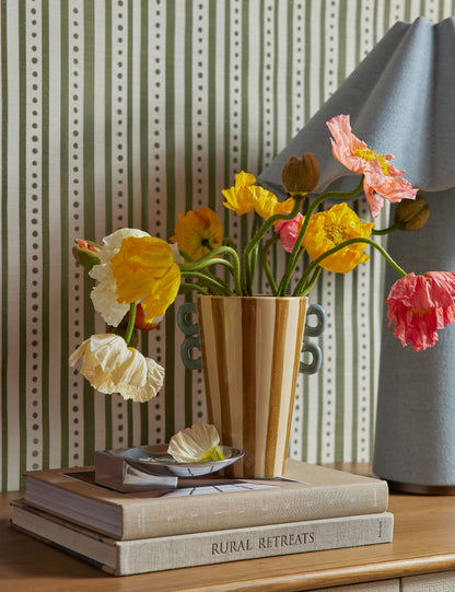 Bibbs Hand-Painted Vase