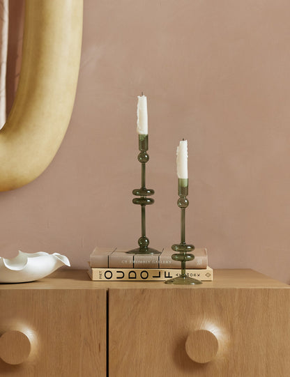 Glass Candlestick Pair (Set of 2) by etúHOME