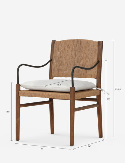 Andover Outdoor Dining Chair by Amber Lewis x Four Hands