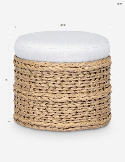 Rowan Indoor / Outdoor Round Ottoman by Amber Lewis x Four Hands