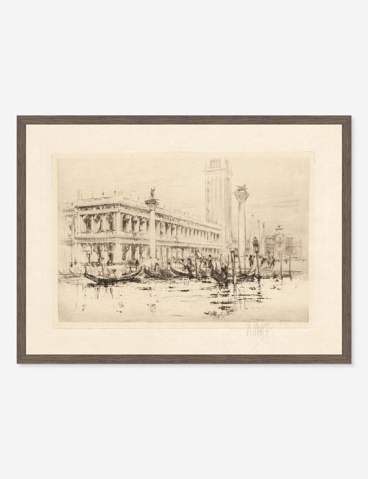 The Library of St. Mark’s Print by William Walcot