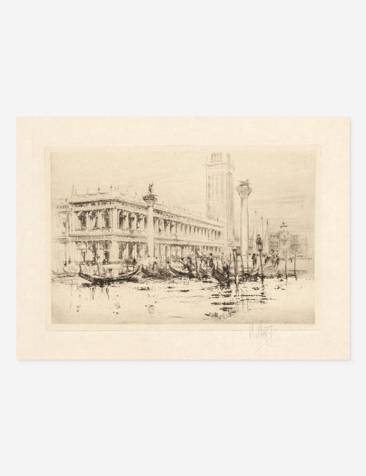 The Library of St. Mark’s Print by William Walcot