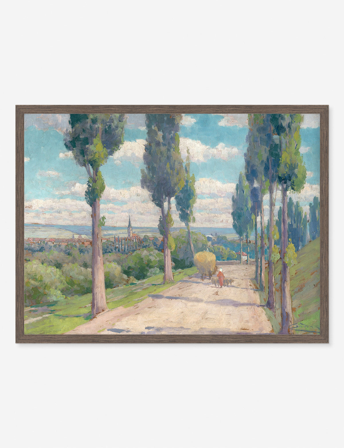 View of Spišská Nová Ves Print by Lajos Csordák