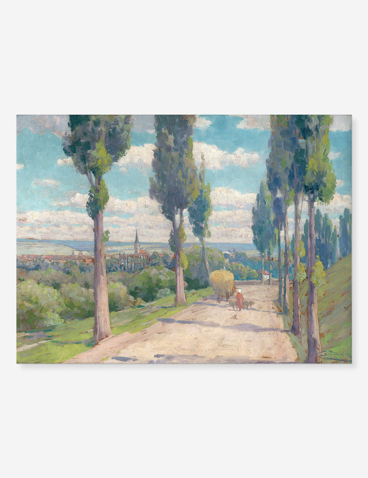 View of Spišská Nová Ves Print by Lajos Csordák