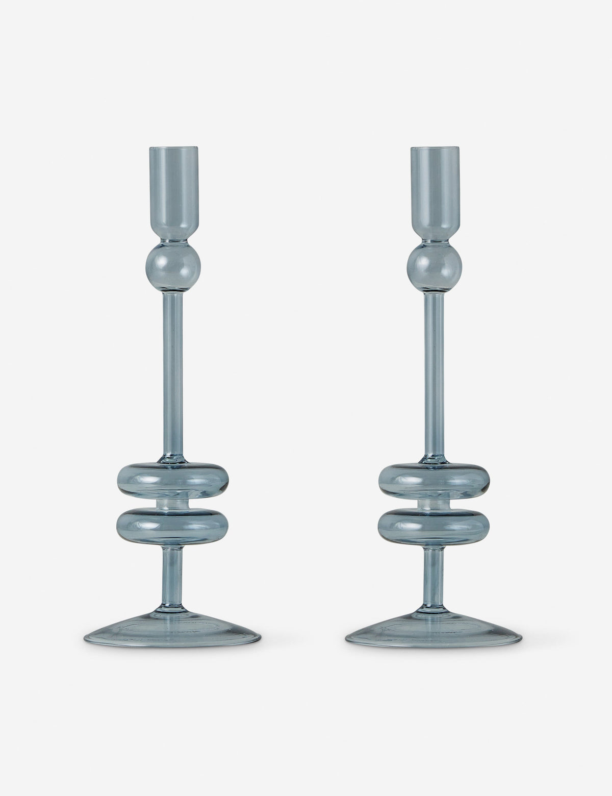 Glass Candlestick Pair (Set of 2) by etúHOME