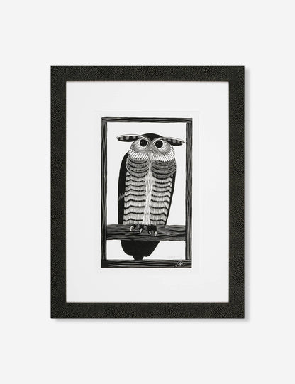 Horned Owl Print by Mesquita